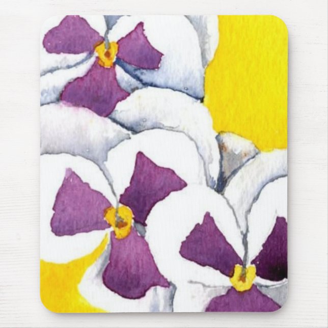 "Pansy #4" Blumenmousepad Mousepad (Vorne)
