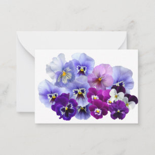 Pansy Abgeschieden Violett Nature Blume Violet Fam Mitteilungskarte