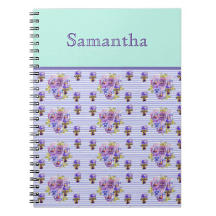 Pansy Blume Aqua Ticino Giro del Malcantone Notizblock