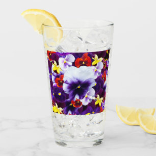 Pansy Blume Celebration, Trinkglas Glas
