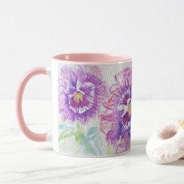 Pansy Blume Mum Daughter Tasse