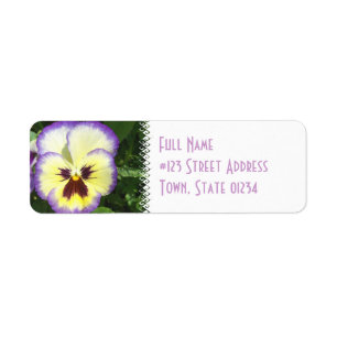 Pansy Blume Picture Mailing Label