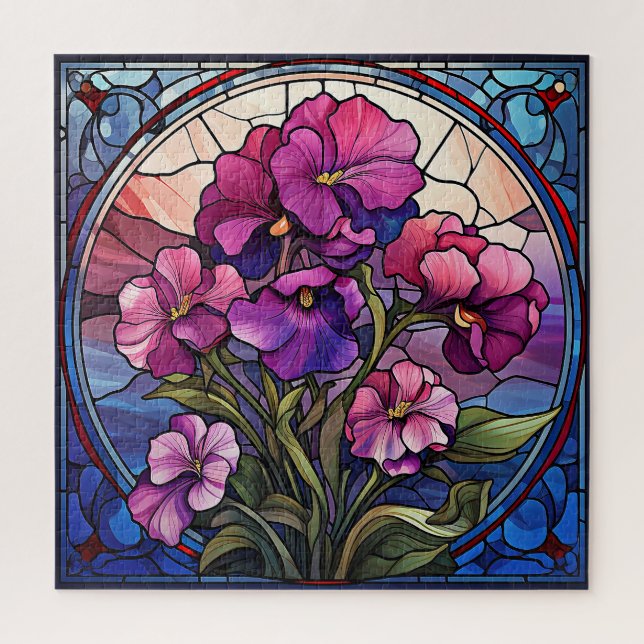 Pansy Blume Puzzle (Vertikal)