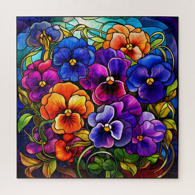 Pansy Blume Puzzle (Vertikal)