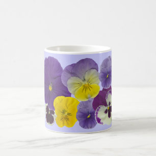 Pansy-Blumen Kaffeetasse