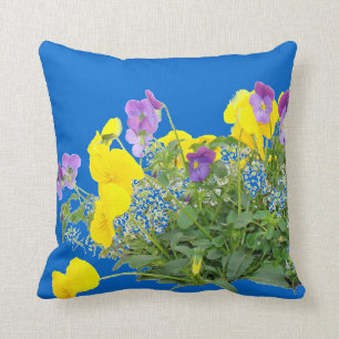 Pansy-Blumen-Kissen Kissen