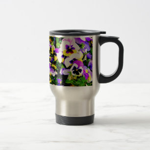 Pansy-Blumen Reisebecher