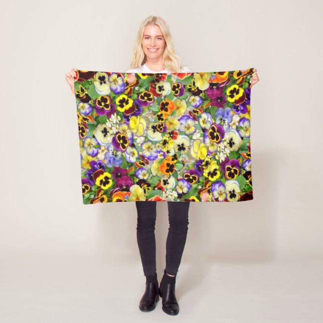Pansy Cascade Fleece Blanket (Beispiel)