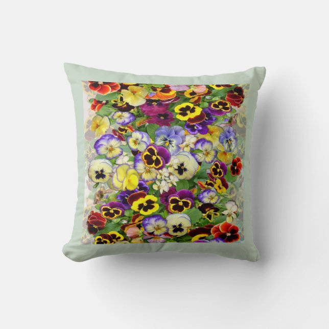 Pansy Cascade Kissen (Vorderseite)