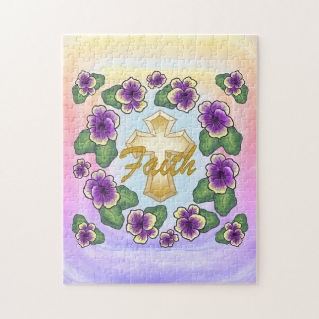 Pansy Christian Cross puzzle (Vertical)