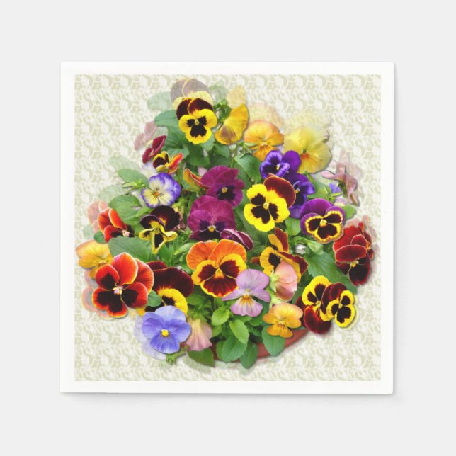 Pansy Display Serviette (Vorderseite)