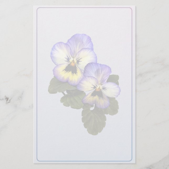Pansy Duo Briefpapier (Vorderseite)