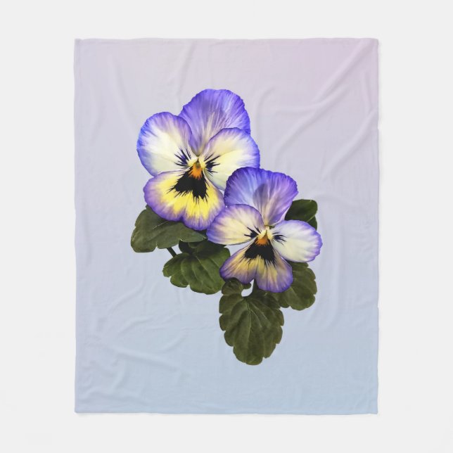 Pansy Duo Fleecedecke (Vorderseite)