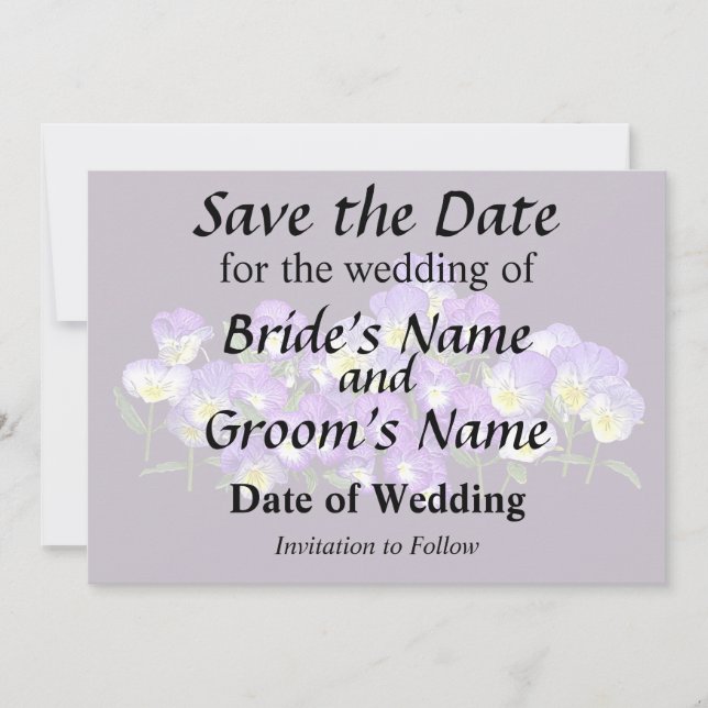 Pansy Family Wiedersehen Save The Date (Vorderseite)