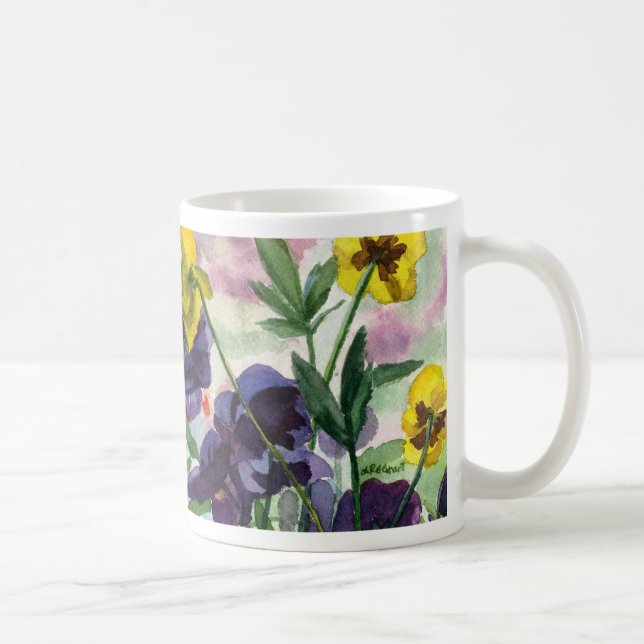 Pansy-Feld Kaffeetasse (Rechts)