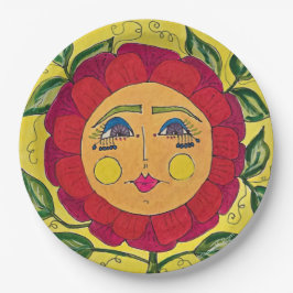 Pansy Flower Girl Paper-Teller Pappteller