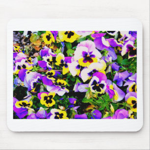pansy flowers mousepad