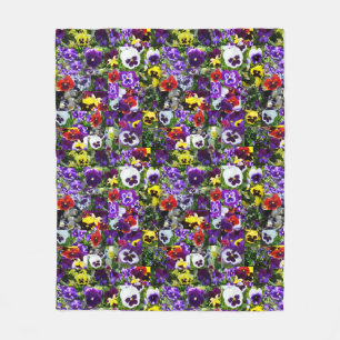 Pansy FotoCollage, Fleecedecke