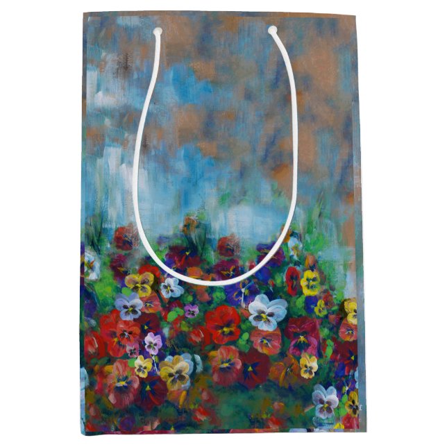 Pansy Gift Bag Mittlere Geschenktüte (Vorderseite)