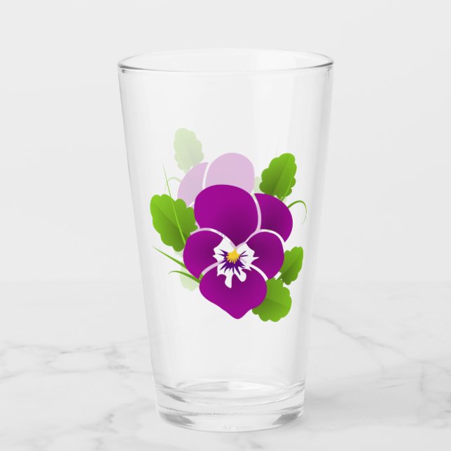 Pansy Glass Cup Glas (Vorderseite)