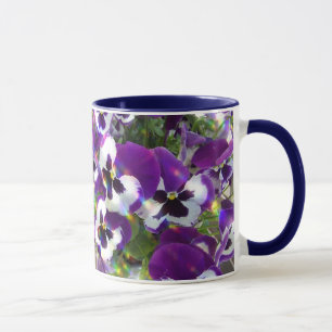 Pansy-Keramik-Kaffee-Tasse Tasse