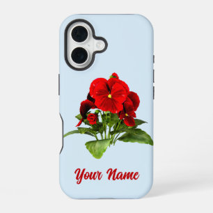 Pansy Lover Floral Personalisiert Custom iPhone 16 Hülle