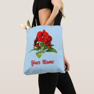 Pansy Lover Floral Personalisiert Custom Tasche