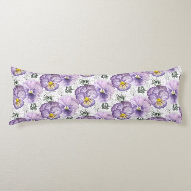 Pansy-Muster Seitenschläferkissen (Vorderseite)