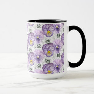 Pansy-Muster Tasse