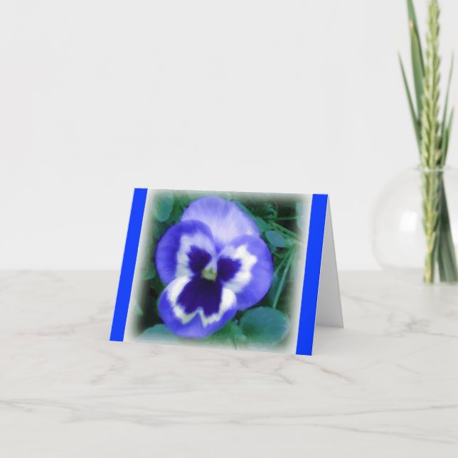 Pansy Note Card Karte (Vorderseite)