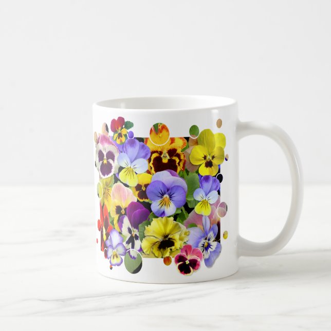 Pansy Patchwork Kaffeetasse (Rechts)