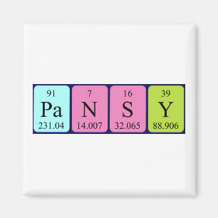 Pansy Periodenmagnet Magnet