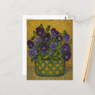 Pansy Postcard Postkarte