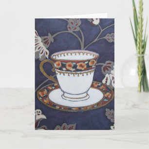 "Pansy-Schalen-" Kunst-Karte Karte