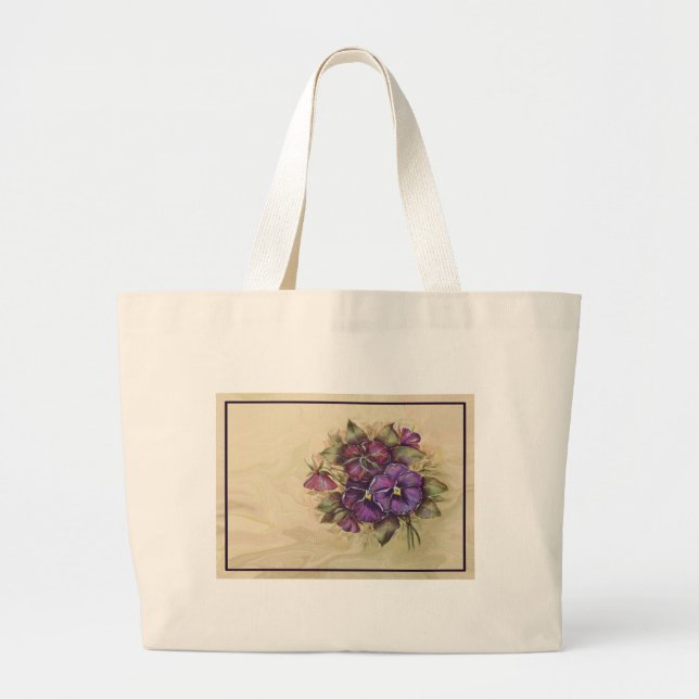 Pansy-Tasche Jumbo Stoffbeutel (Vorne)