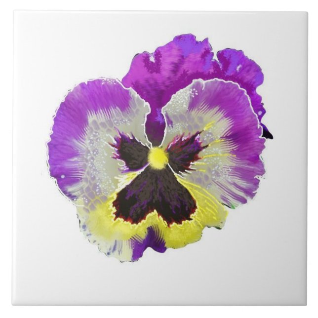 Pansy Tile Fliese (Vorderseite)