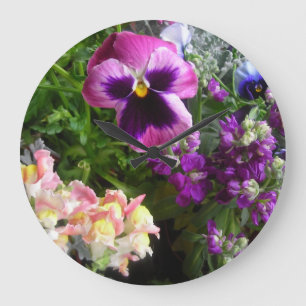Pansy und Freund-Wanduhr Große Wanduhr