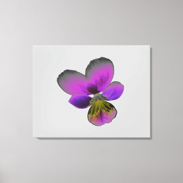 Pansy Wild Dark Lila Canvas Print Leinwanddruck (Vorderseite)
