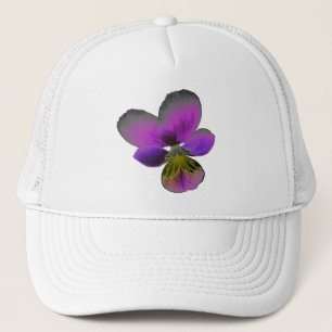 Pansy Wild Dark Lila Hat Truckerkappe