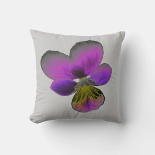 Pansy Wild Dark Lila Kissen