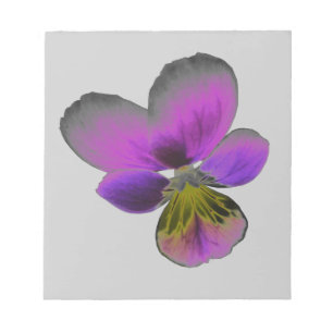 Pansy Wild Dark Lila Notepad Notizblock