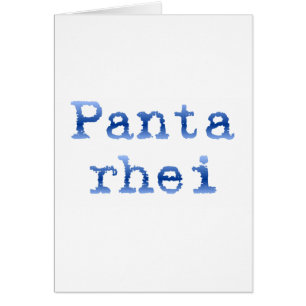 Panta rhei "Tout coule"
