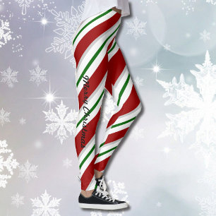 Pantalon de Noël Pepperment Candy Stripe Leggings