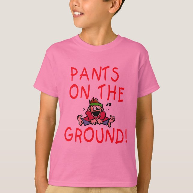 Pantalon sur le T-shirt et l'habillement moulus (Devant)
