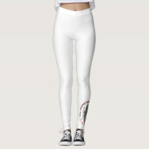 Pantalons d'exercices blancs des Leggings TFS