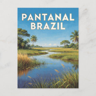 Pantanal Brasilien Feuchtlandschaft Landschaft   Postkarte