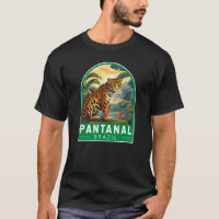 Pantanal Brazil Jaguar Travel Art Vintag