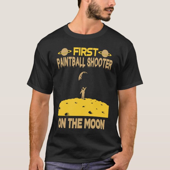 Pantball Shooter On The Moon T-Shirt (Vorderseite)