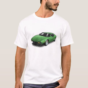 Pantera vert sur le T-shirt blanc