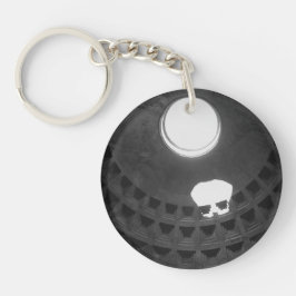 Pantheon Light Skull Rom Italien mit Handschrift Schlüsselanhänger